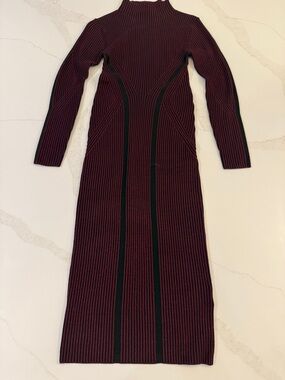 light red homecoming dresses Glitter Red Homecoming Dress Long Puff Sleeve Graduation Dresses SD146 –  Viniodress main image 0